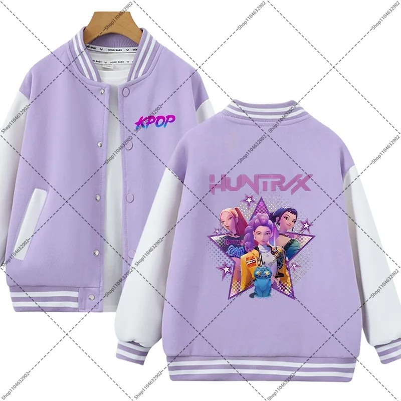 Blouson Fille Enfant Style Kpop - Veste Capuche Colorée à Imprimé Animal - Printemps/Automne