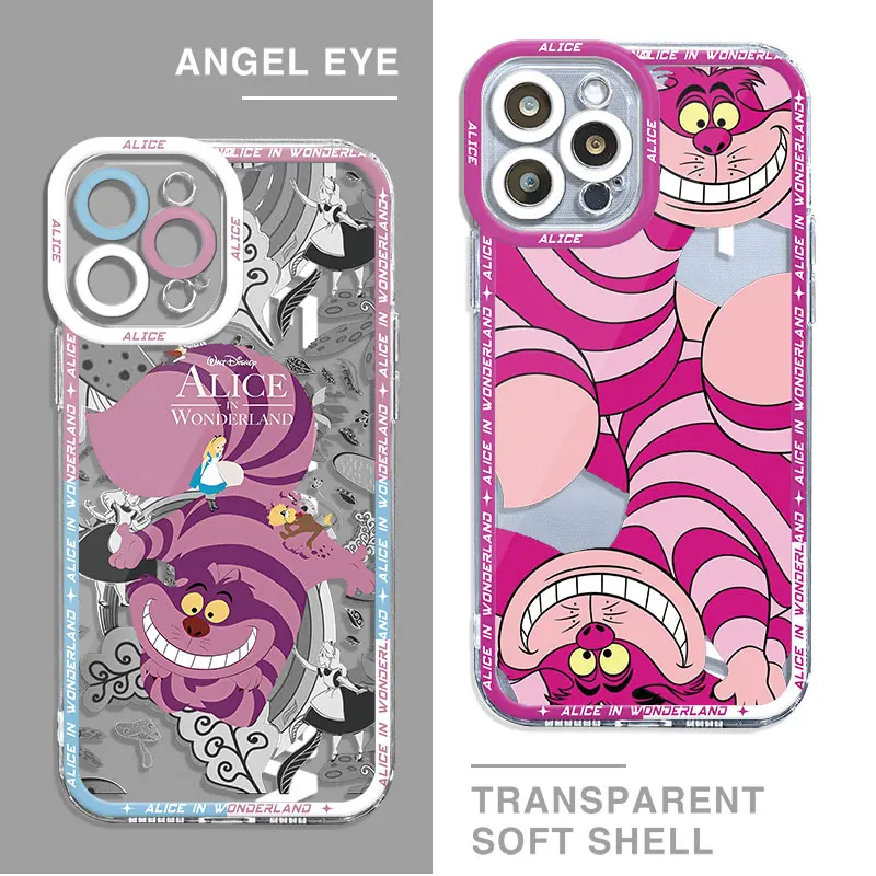 Disney Alice in Wonderland Phone Case for Samsung Galaxy A23 A53 A73 A72 5G A22 A52 A42 A21s A32 A52s A12 A33 A13 Cover