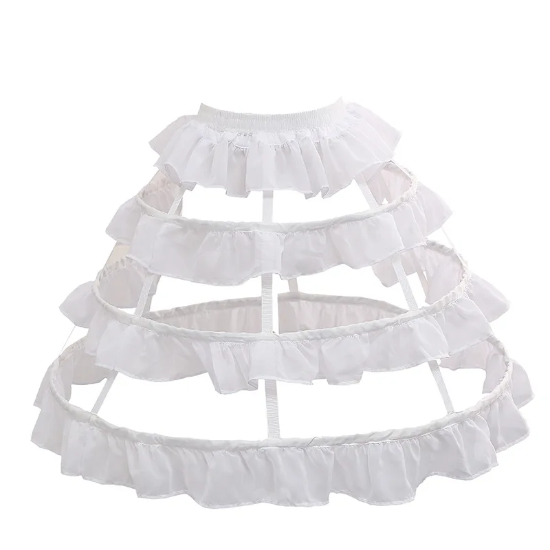 Lolita Card Door Violent Crinoline Hip Wind Fishbone Hollow Lolita Cosplay Daily Birdcage