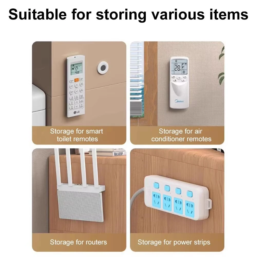 Magnetische Wandablage für Fernbedienungen selbstklebend ohne Bohren fester Halt kompaktes weißes Design passend für TV Klimaanlage DVD Steuergeräte Aufbewahrung für Haus Büro Hotel Wohnungen einfache Montage ohne Werk – Detail 22