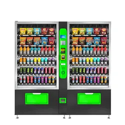 Customize Distributor Chocolate Bar Vending Machines Outdoor Automatic Cashless Payment Vending Machine for Snacks and Beverages