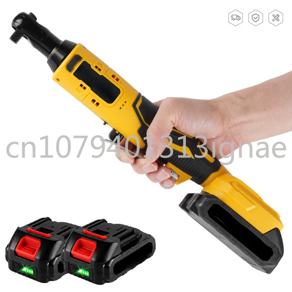 

200N.M Cordless Electric Ratchet Wrench 3/8'' Rechargeable Screwdriver Removal Screw Nut Car Repair Tool For