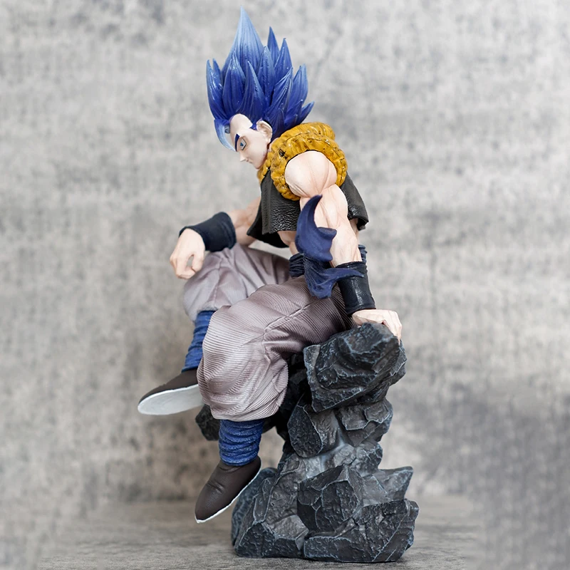 23cm Anime Dragon Ball Z Action Figure Toys DBZ Gogeta con tre teste Figuras Manga Figurine GK Statue Model Ornament Gift