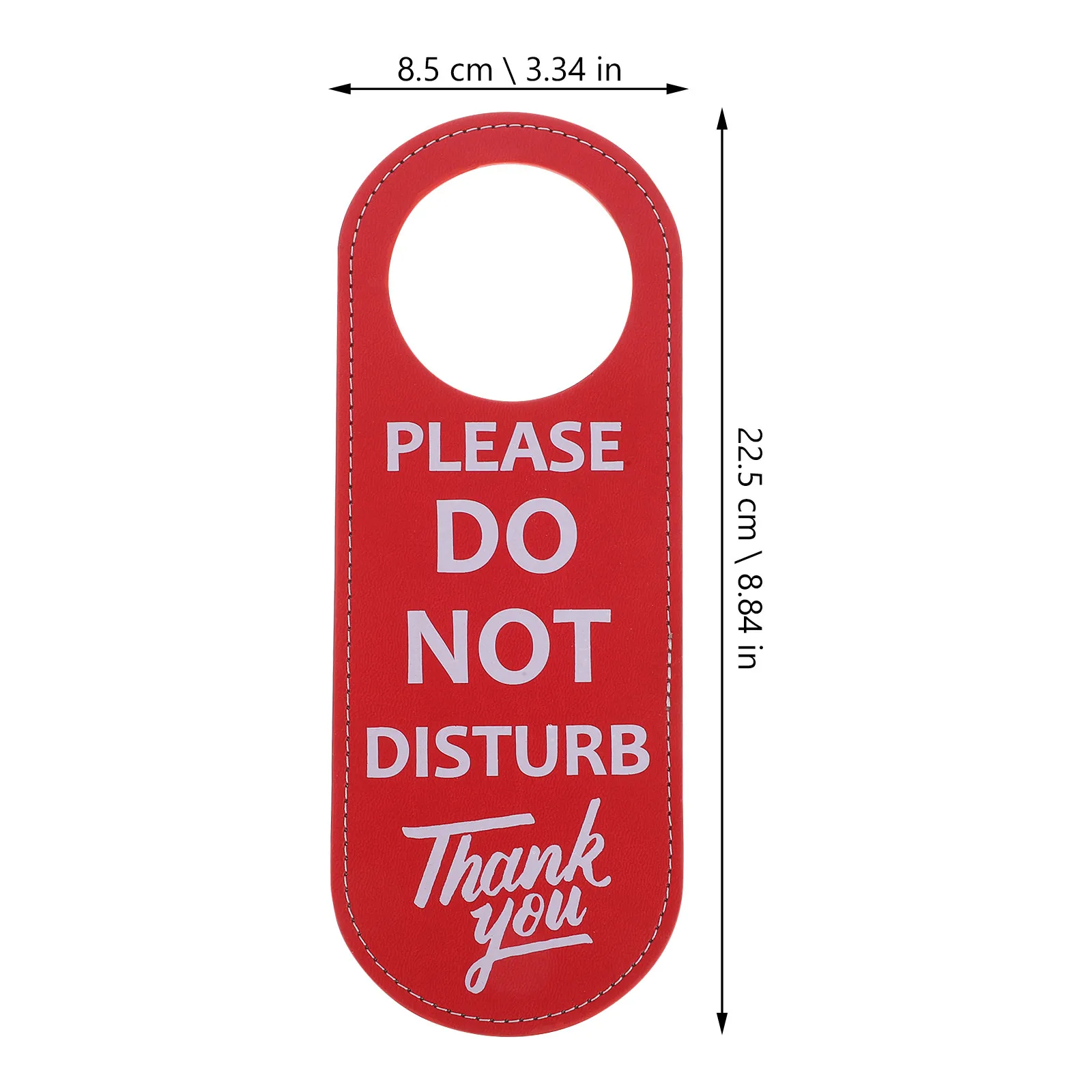 Do Not Disturb Sign Double Sided Door Hanger for Hotels Please Knock Room Cleaning Indicator Stitched Edge Tear Proof