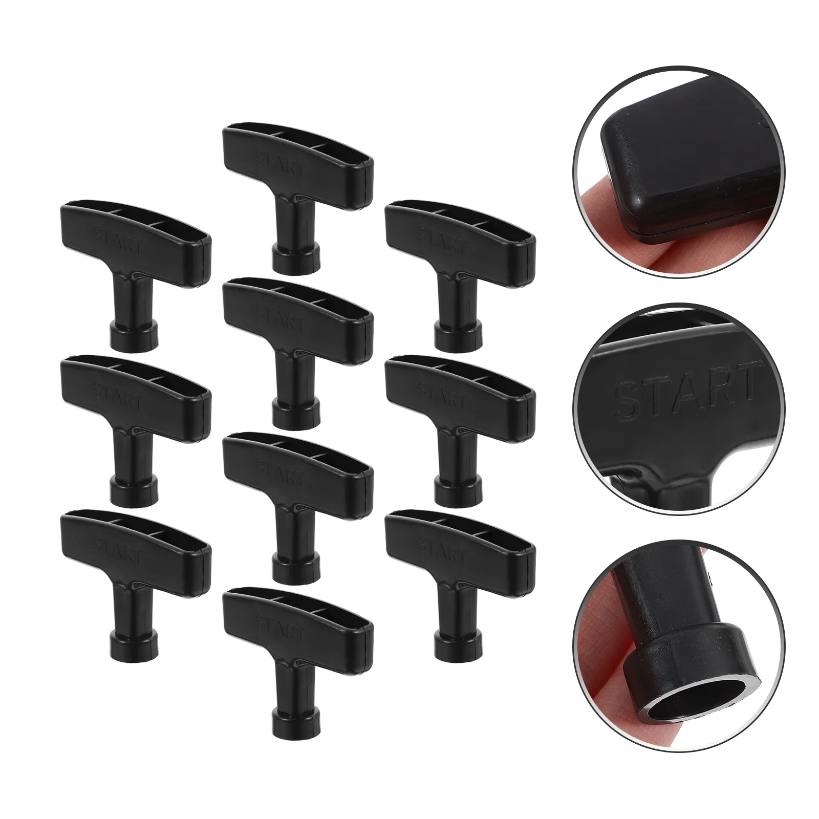 

10pcs Pulling Starter Handle Replacement Starter Handle Engine Starter Handle Small Gasoline Engine Accessories Compatible With