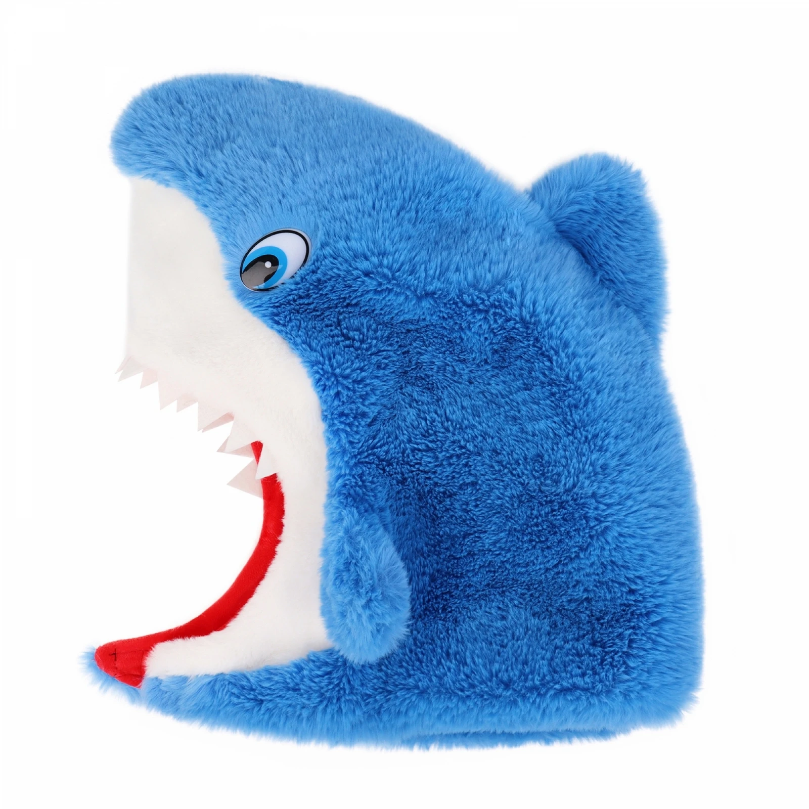 Funny Shark Head Hat for Adult Role Play Costume Plush Headwear Photo Props