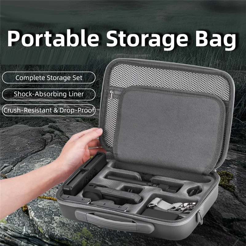

ABKQ-For INSTA360 X5 Camera Accessories Storage Bag Travel Shoulder Carrying Case With PU Material And Portable Handbag Box