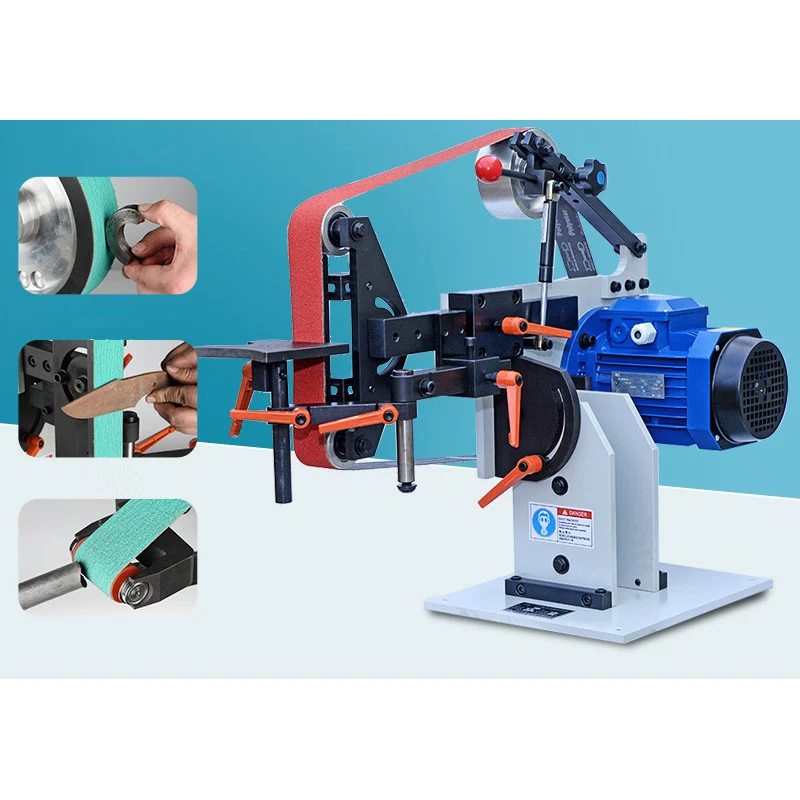 Multifunctional Vertical And Horizontal Sanding Belt Sander Grinder Machine Knife Making Metal Hardware Grinding Manual Machine