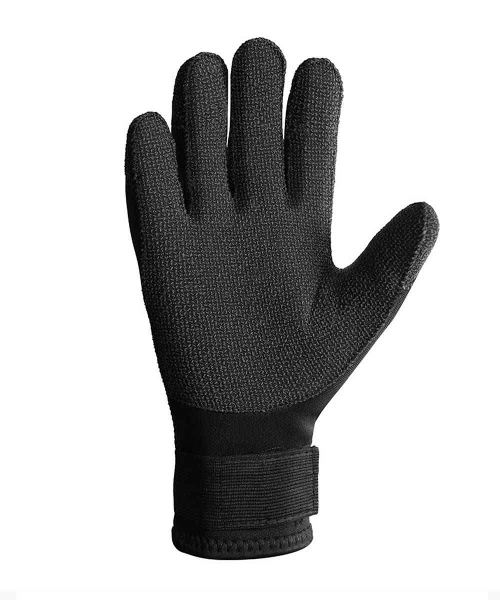 Kevlar Diving Gloves for Underwater Hunting, Non-Slip, Wear Resistant, Adjustable, Black, Keep Warm, Stab Resistant, New, 5mm