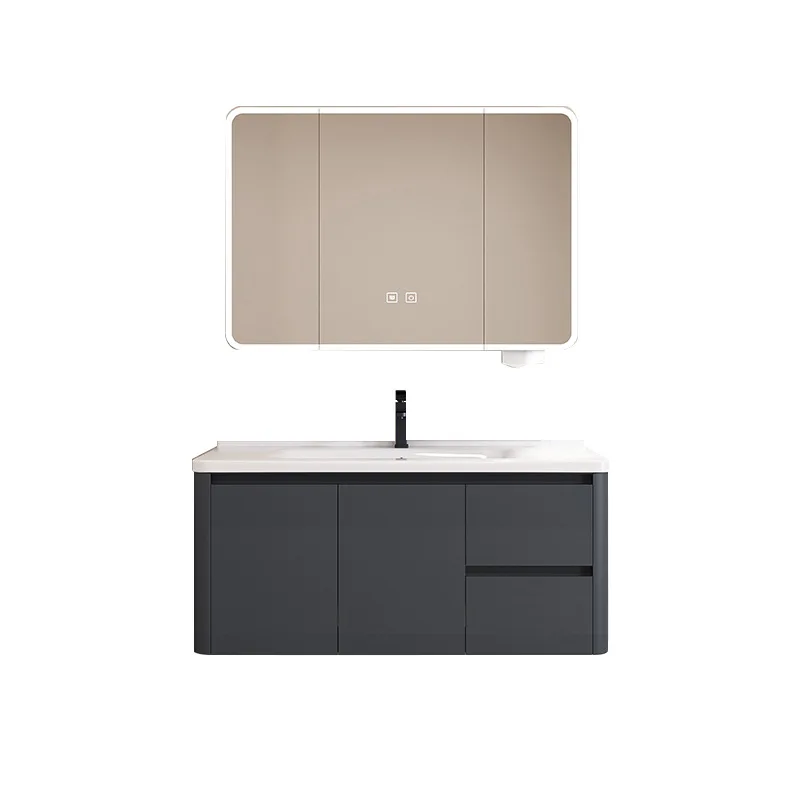Arc Smart Bathroom Cabinet Aluminum Honeycomb Bathroom Cabinet Combination Toilet Wash Table Wash Table Ceramic Integrated Basin