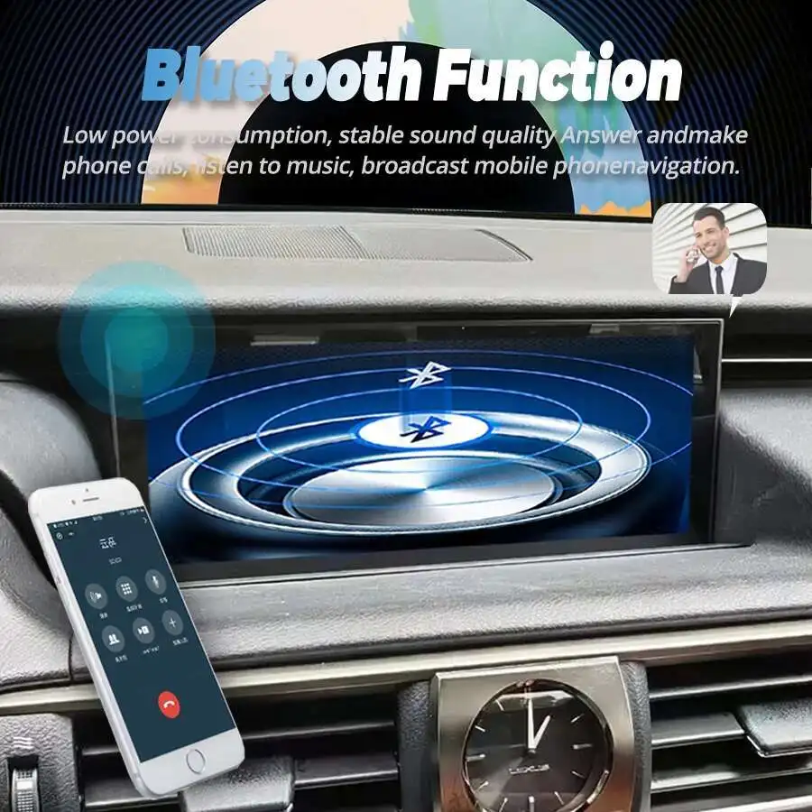 10,25 "Android 14 Radio de coche para Lexus IS RC 200 250 300 350 200t 300h 2013-2019 reproductor de vídeo Multimedia pantalla de Autoradio CarPlay