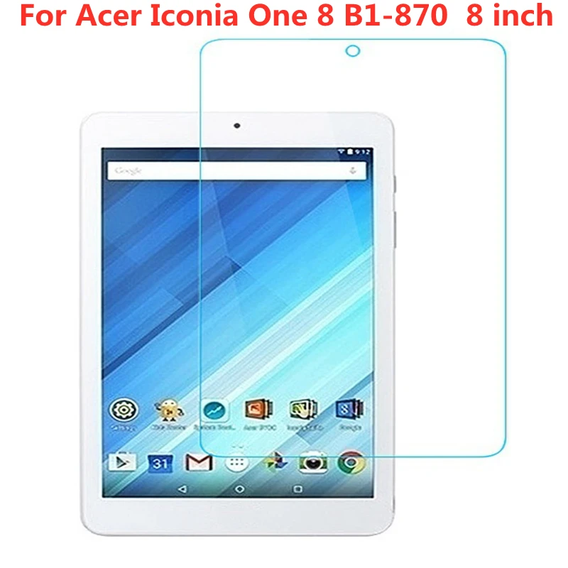 Tempered Glass Screen Guard Protector protective Film  For Acer Iconia One 8 B1-870 B1 870 8 inch  Tablet Screen Protector