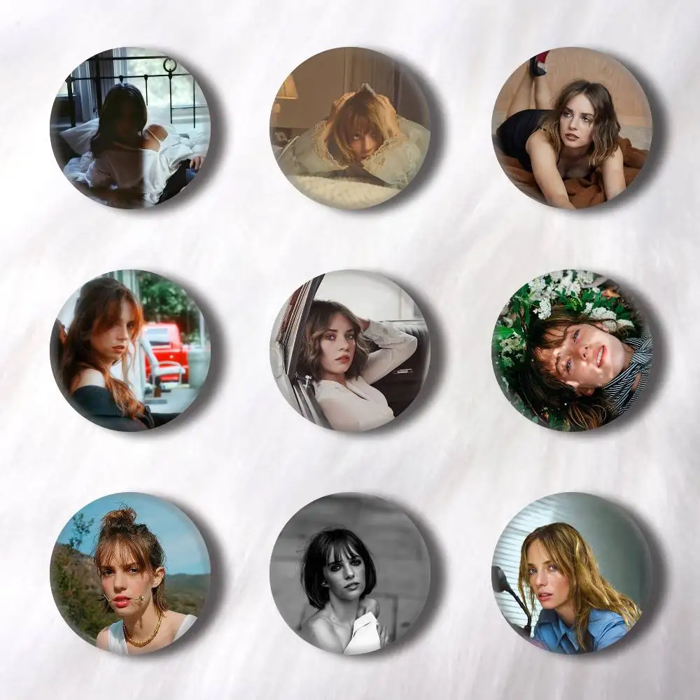 Actor M-Maya H-Hawke  Pins Badges Round Laser Badge Brooch Clothes Backpack Accessories