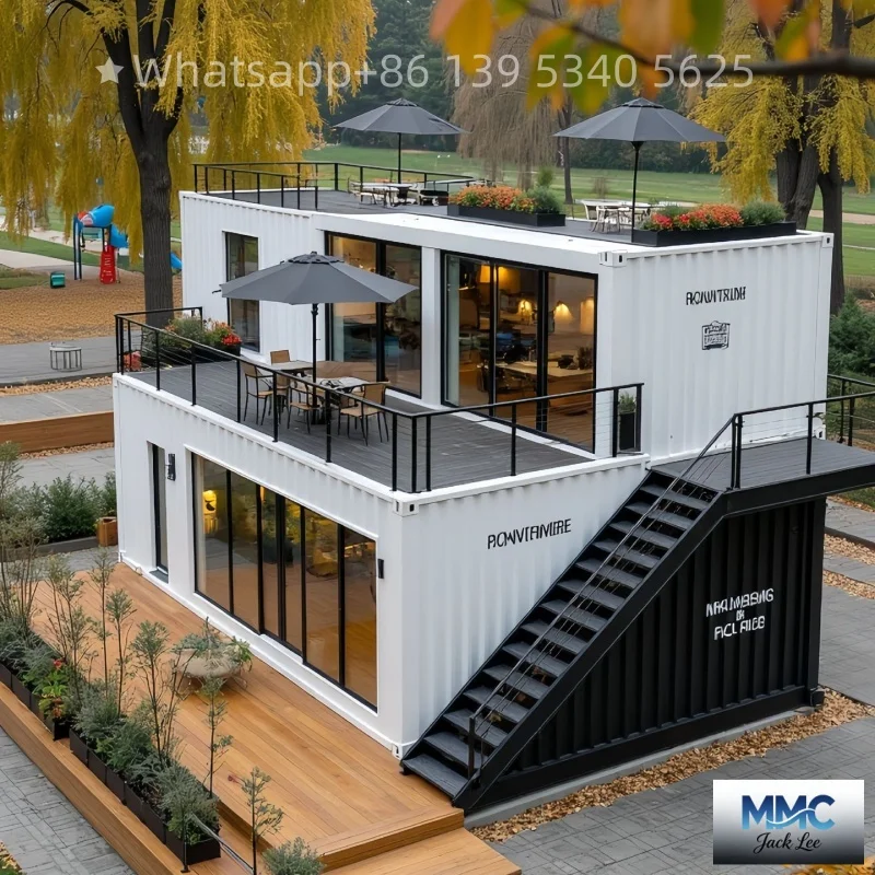Casas plegables de 20 pies/30 pies/40 pies, cabañas forestales modulares prefabricadas/vasas navideñas, casas contenedoras/mini contenedores