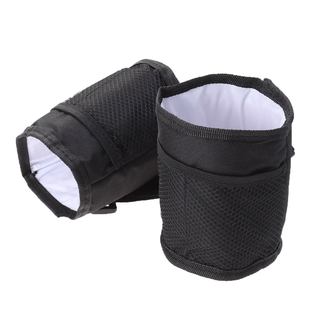 

1Pcs Thermal Cup Holder Bag Universal Stroller Accessory Lightweight Side Hanging Bottle Pouch with Mesh Pocket Portable Travel