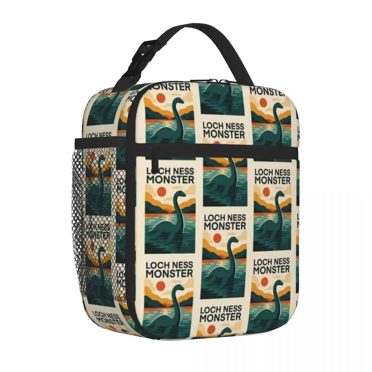 Bestselling Mid-century Modern Bauhaus Loch Ness Monster Classic Thermal Tote Countryside Trip Bento Bag