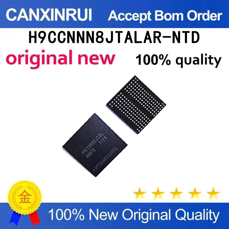 (5pcs-100pcs）New H9HCNNNBKMMLXR-NEE D9XRR 2GBLP DDR4 memory BGA chip in stock