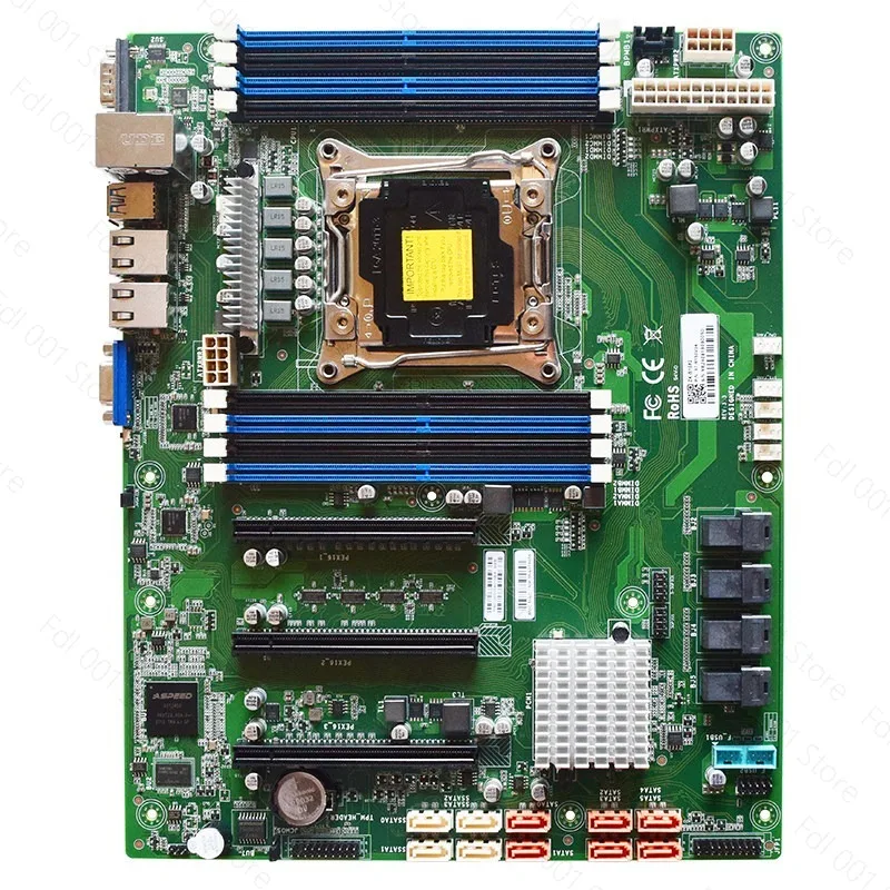 

New X99 Single-channel Server Main Board Replaces Supermicro X10 Single-channel 4 U.2 Nvme