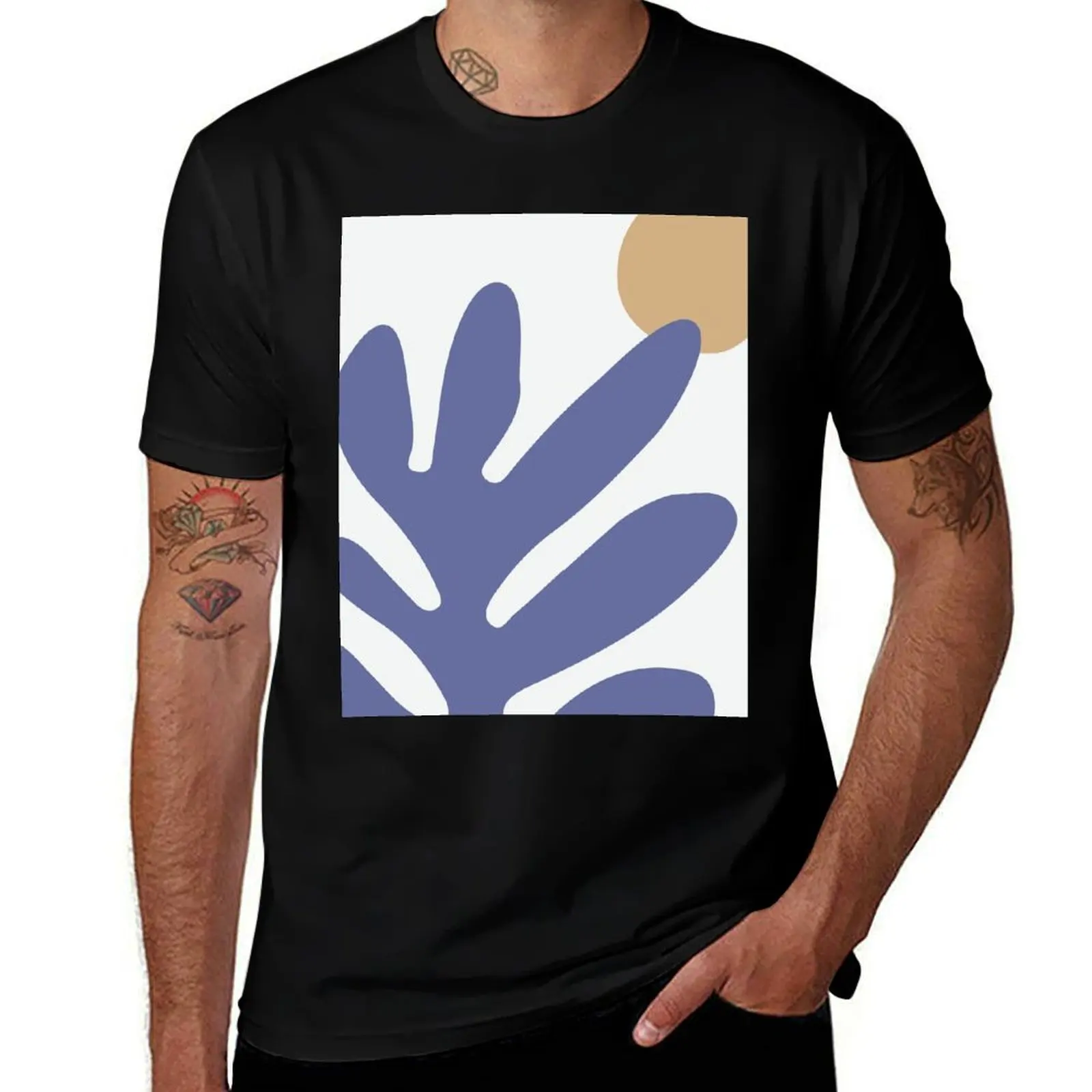 Matisse - Leaf Cut-out - Matisse Prints T-Shirt basketball graphic tees heavyweights customs heavy weight t shirts for men