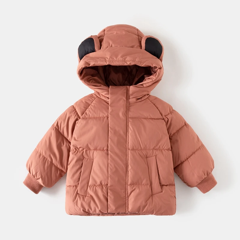 

От 2 до 8 лет для мальчиков и девочек, зима-осень, верхняя одежда на молнии с капюшоном, толстые куртки, детские теплые стеганые пальто, верхняя одежда