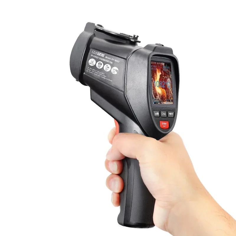 Instrument CEM High Temperature Infrared Thermometer High Precision Industrial Tester Measuring Gun DT-9860/9861/9862