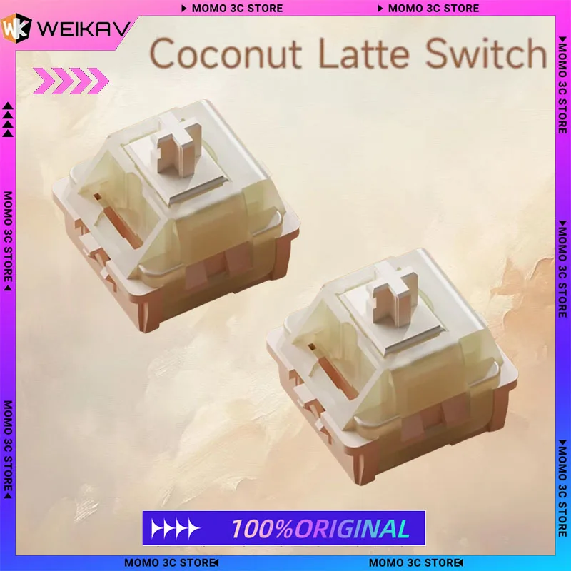

Weikav Coconut Latte HIFI Mechanical Keyboard Switch DIY Switch Mahjong Sound Linear Switch Custom Laptop PC Gaming Keyboard