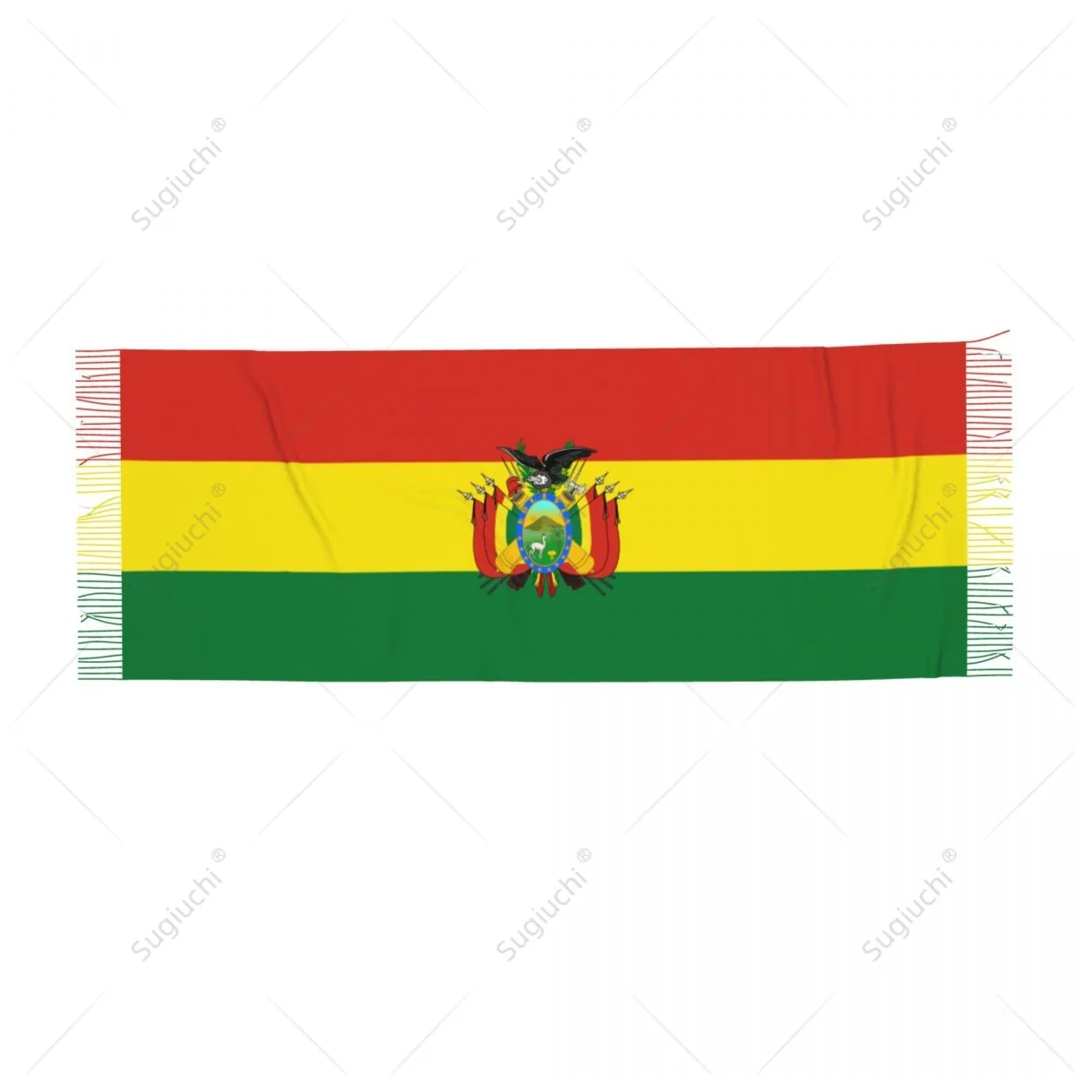 Bolivia Emblem Flag Scarf Pashmina Warm Scarves Shawl Wrap Hijab Spring Winter Multifunction Unisex