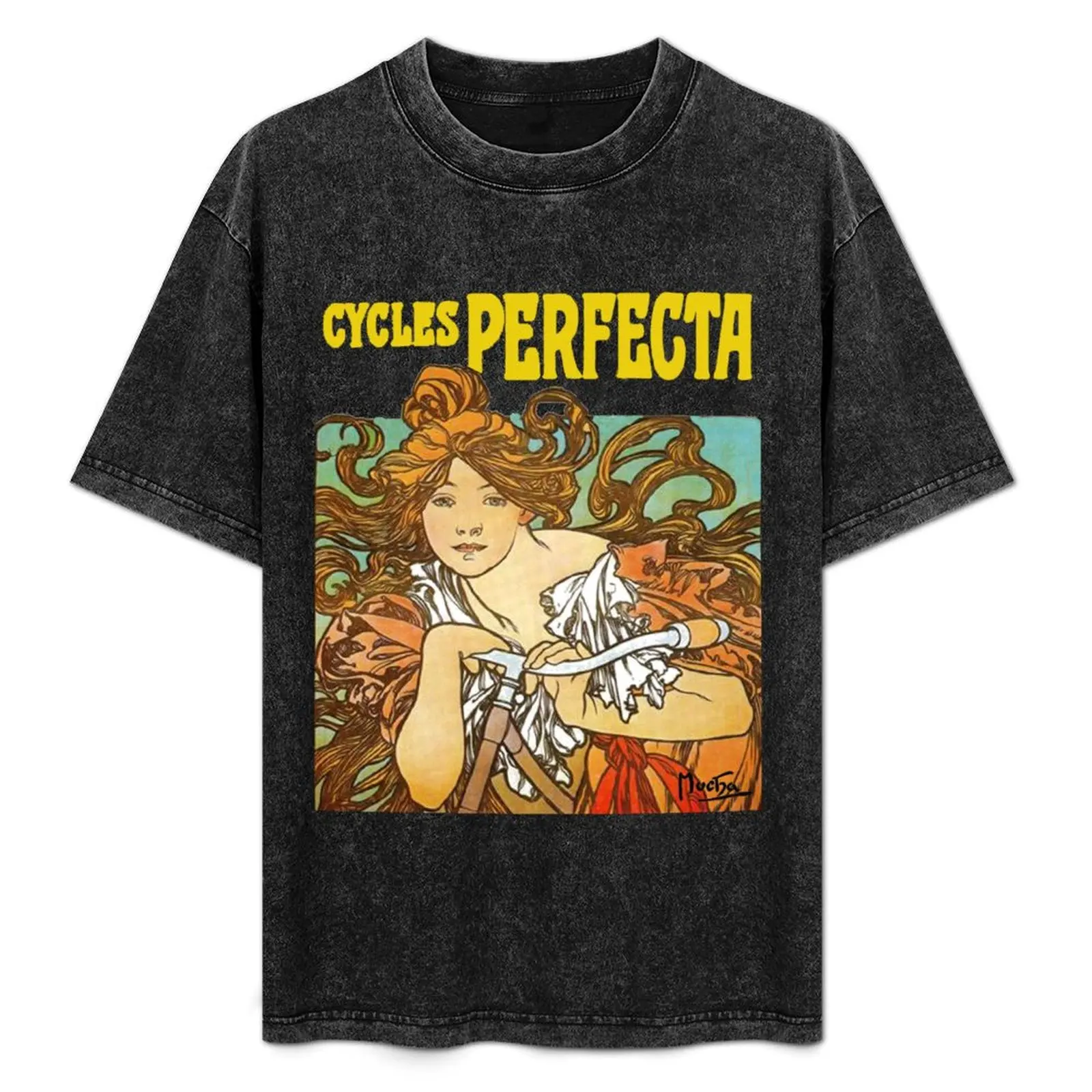 Mucha - Cycles Perfecta T-Shirt customs design your own boys whites plus size clothes summer tops Short sleeve tee men