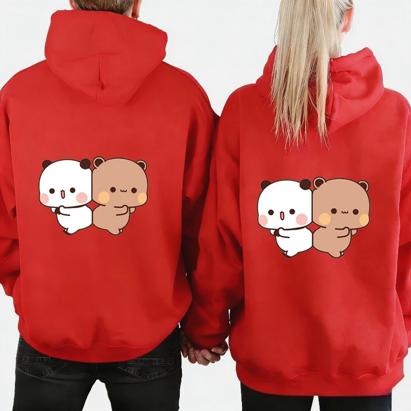 Conjuntos de pareja Sudadera con capucha Pareja Conjuntos a juego Playera Bubu Y Dudu Sudadera con capucha Regalo de San Valentín Jersey de San Valentín Ropa de pareja a juego