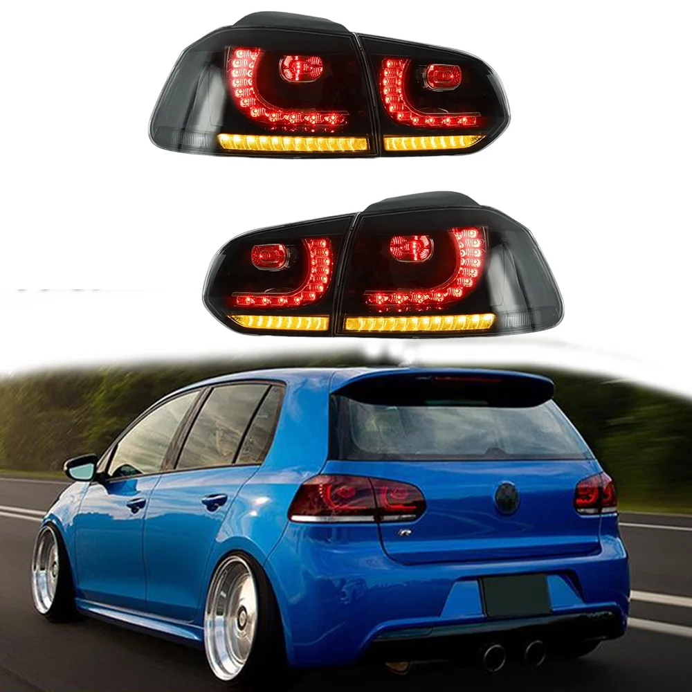 

Для 2008-2009 2010-2013 VW Golf 6 mk6 R20 задний фонарь в сборе, светодиодные ходовые огни, указатели поворота, стоп-сигналы, фонари заднего хода