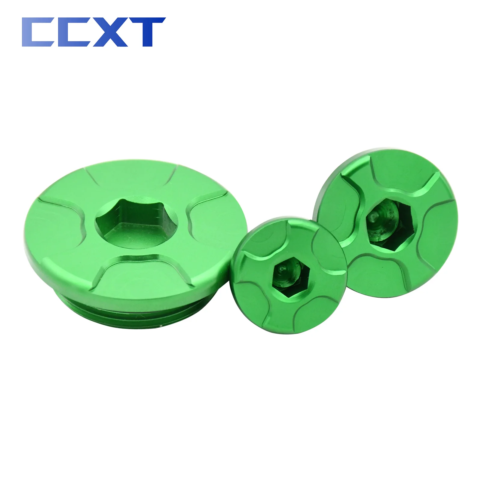 Motorcycle CNC Engine Timing Caps Oil Filler Plug Crankcase Cover For Kawasaki KX250 KX450 2019-2020 KX250F KX450F 2009-2018