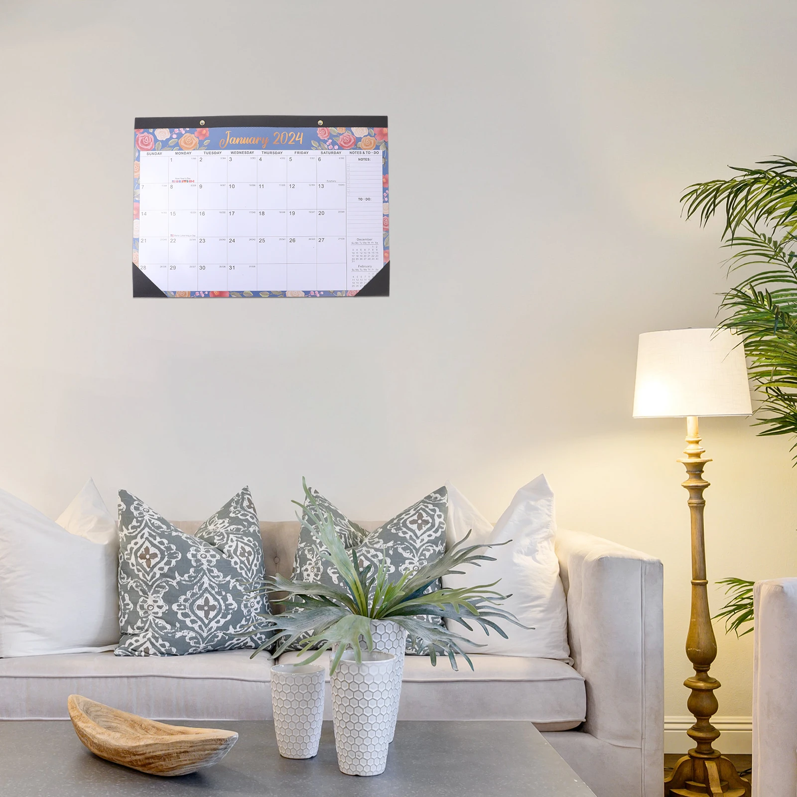 

2024 2025 Schedule Planner 18 Months Wall Hanging Desk Monthly Recording Hanging Calendar Recording Home Office Use