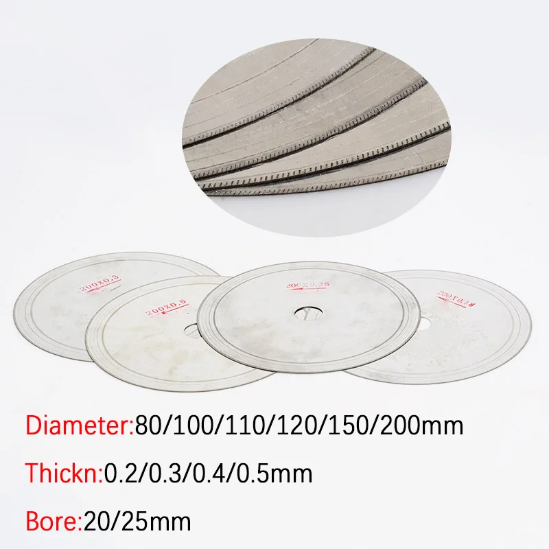 1Pcs Metal Rotary Accessories Diamond Saw Blades Bevel-Tooth Blades Abrasive Ceramic Tile and Jade Special Polishing and Cutting