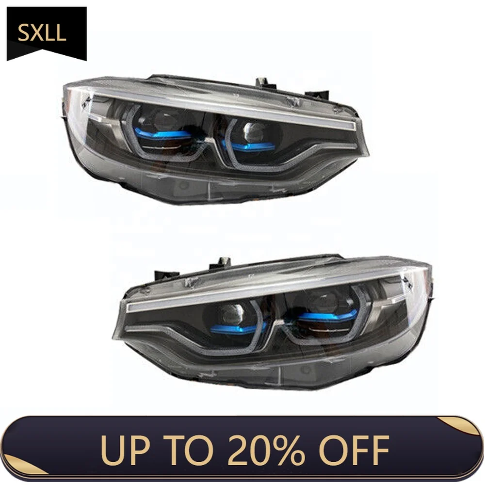 

SXLL 2013-2019 BMX F32 F33 F36 F82 F83 Комплект фар с полным светоизлучающим диодом в сборе Дневные ходовые огни Дальняя и ближняя часть