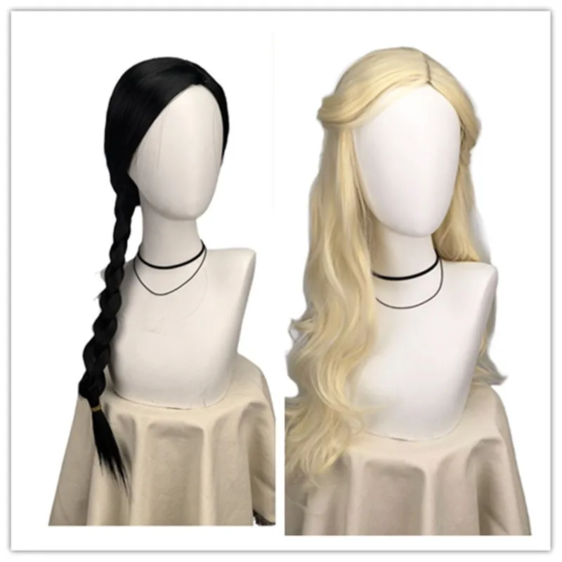 

Movie Wicked Cosplay Wig Witch Glinda Elphaba Role Play Hair Extensions Heat Resistant Synthetic Wigs Accessory for Halloween