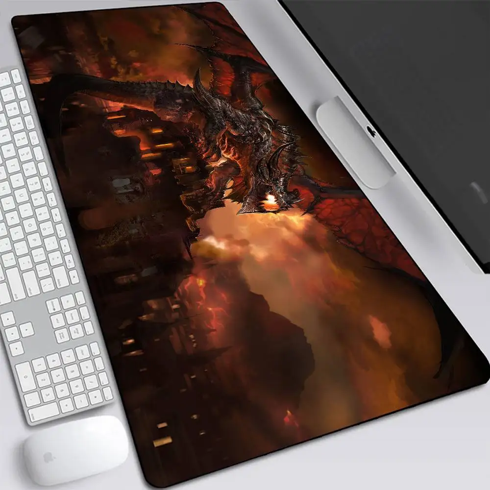 

World of Warcraft Deathwing Neltharion Large Gaming Mouse Pad Computer Laptop Mousepad Keyboard Pad Desk Mat PC Gamer Mouse Mat