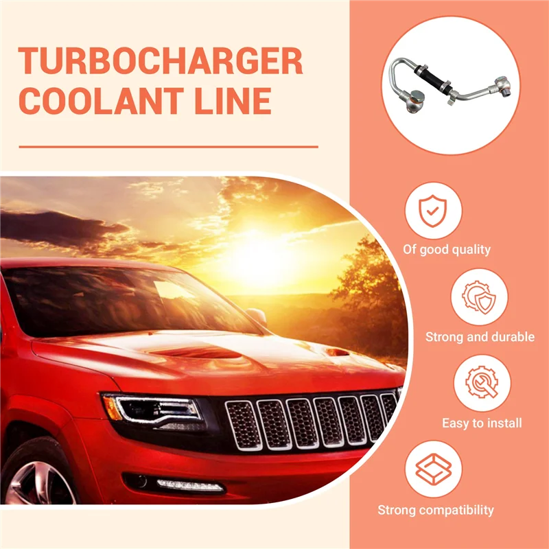 Turbocharger Coolant Line 68544932AA 68211220AA,68242889AA For Ram 1500 Jeep Grand Cherokee 3.0L Turbo Water Feed Tube-N30R