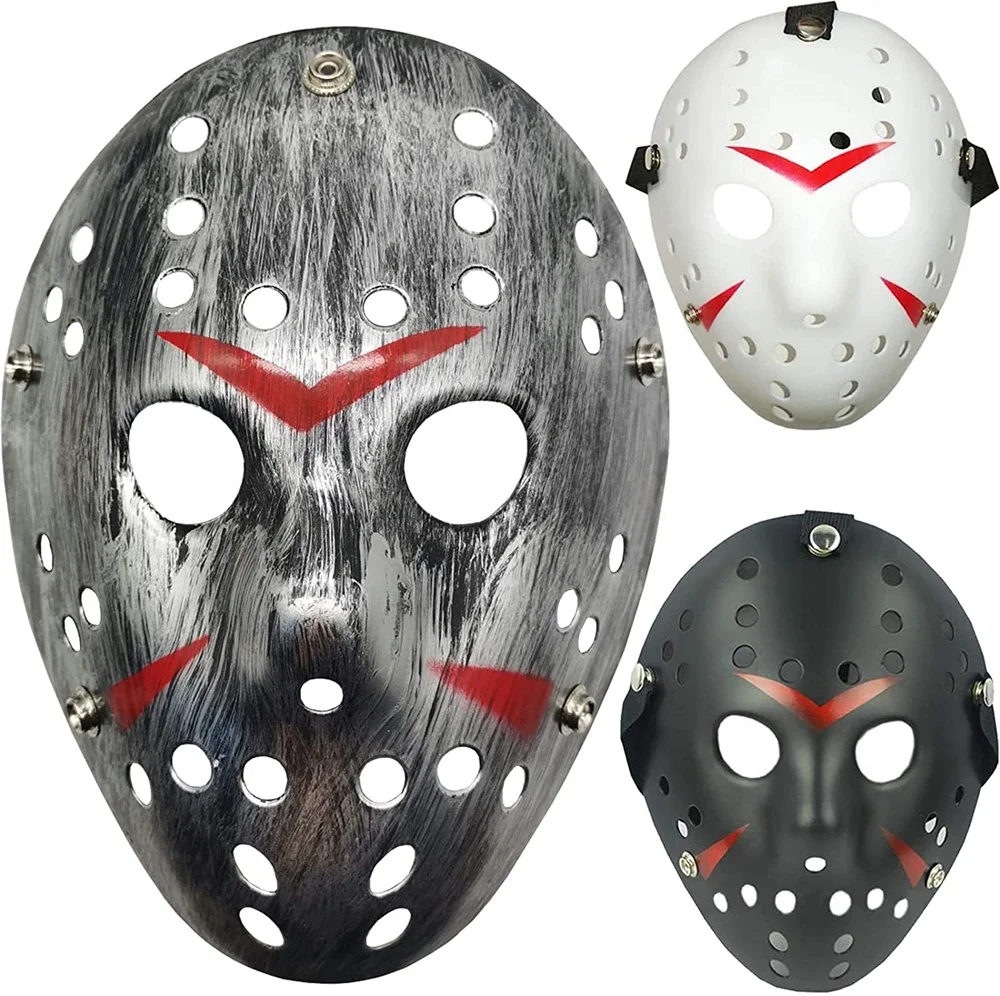 Masque de champion de hockey effrayant pour adultes, robe de paupières d'Halloween, masque d'horreur de fête, accessoires de costume de Noël, Monténégro de rôle, cosplay