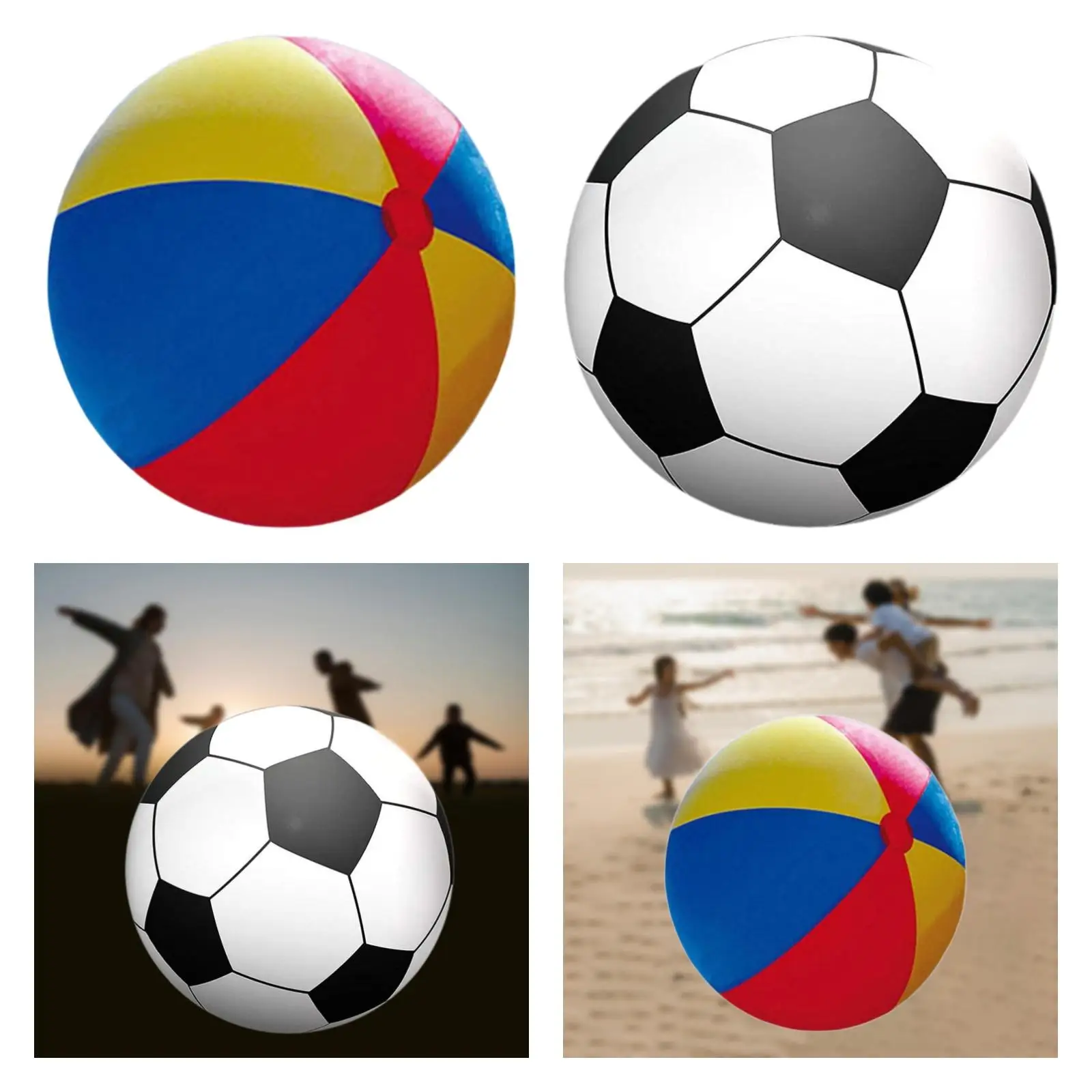 Inflatable Beach Ball Supplies Entertainment Pool Games PVC Water Balloons Water Toys for Holiday Garden Beach Gift Birthday