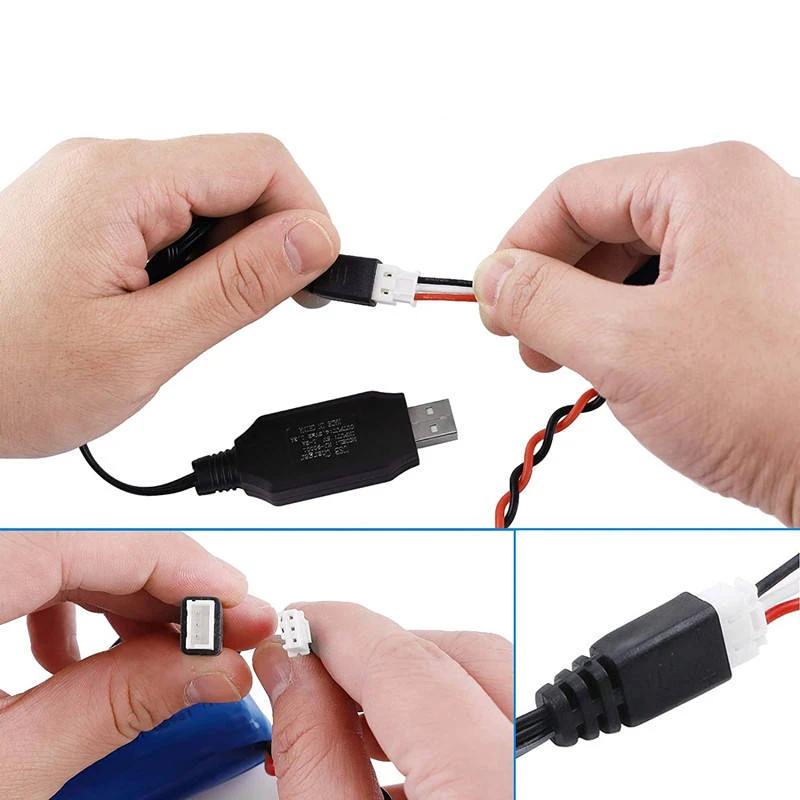 SM Plug 7.4V 3000mAh Lipo Battery for WPL U12A S033g Q1 H101 H103 Rc Boats Cars Tanks Parts 2s 7.4v 18650 Battery — zdjęcie produktu 6