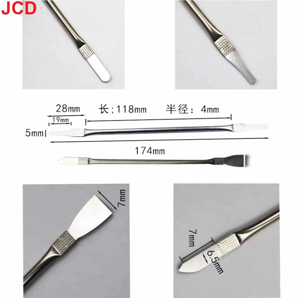 JCD 8pcs CPU IC Glue Remover Phone Repair Tool C Chip Repair Thin Blades Piratical Repair Hand Tool For Mobile Phone Computer
