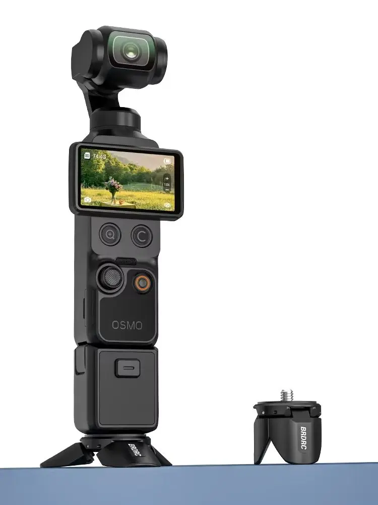 Mini Statyw BRDRC do DJI Pocket 4P/4/Pocket 3/Action 6/5/Osmo 360, Magnetyczny Metalowy Statyw Biurkowy, Akcesoria do Kamer — zdjęcie produktu 7