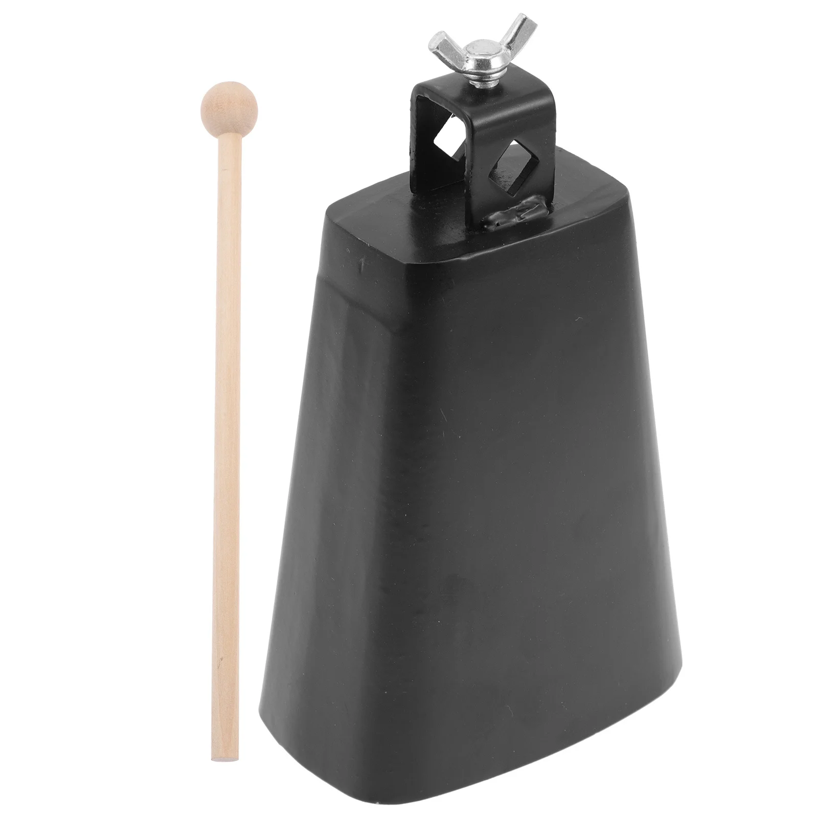 

1Set Cowbell Percussion Musical Instrument Durable Metal Drum Accessory Ergonomic Design Smooth Edges Noise Maker for