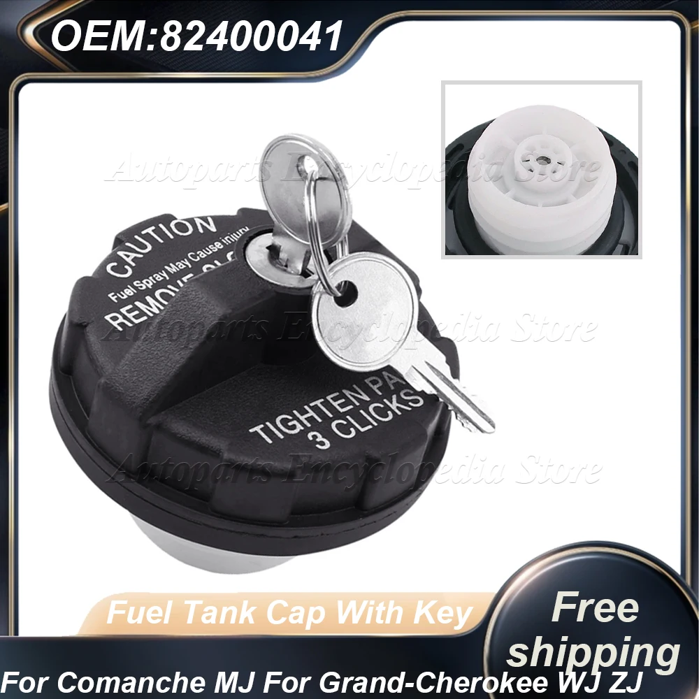 82400041 para comanche mj para grand cherokee wj zj tampa de gás combustível de travamento de carro preto para jeep wrangler tj yj para cherokee xj