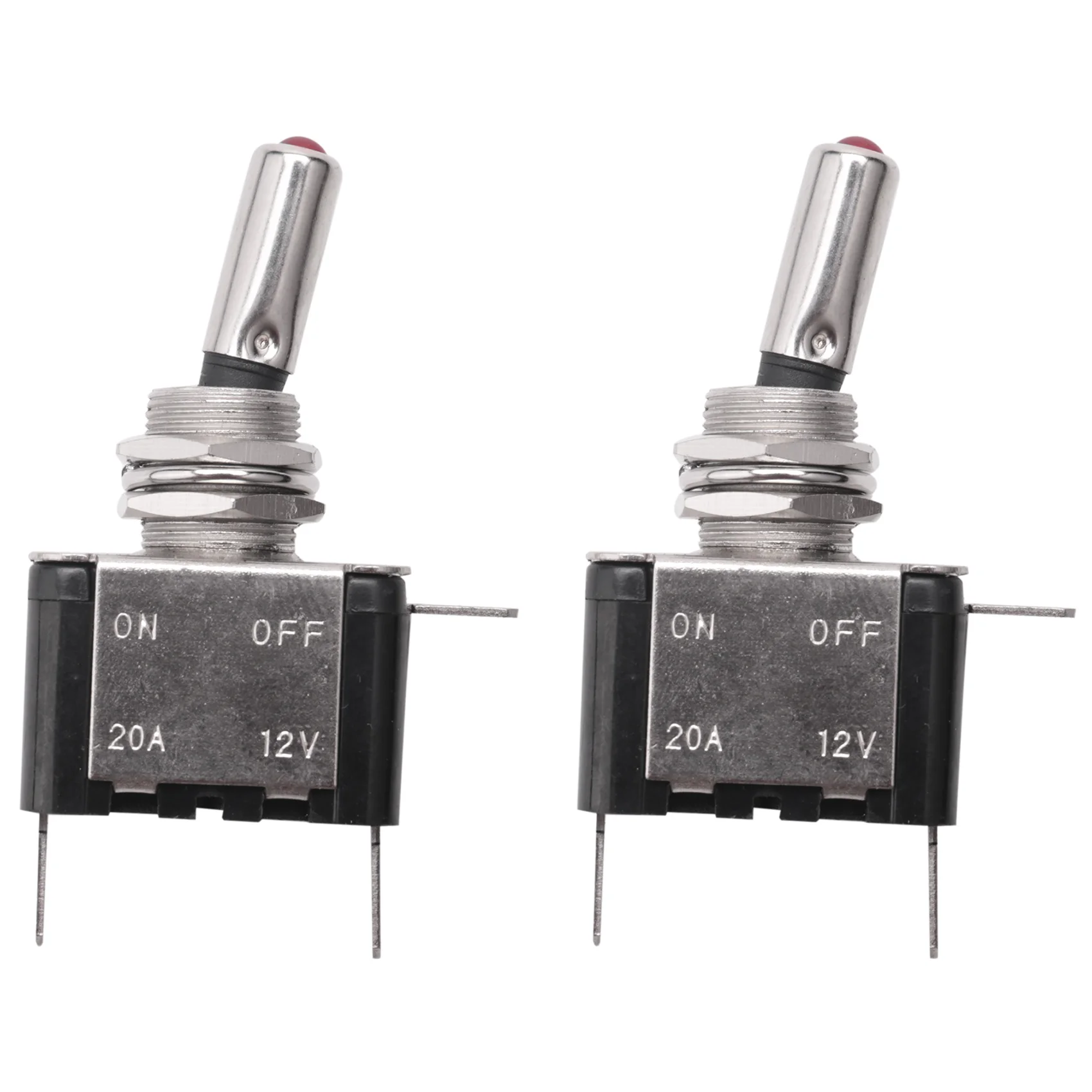 

AT44-10PCS 12V 20A светодиодный тумблер включения/выключения SPST переключатель красного цвета для автомобиля, грузовика, лодки, квадроцикла