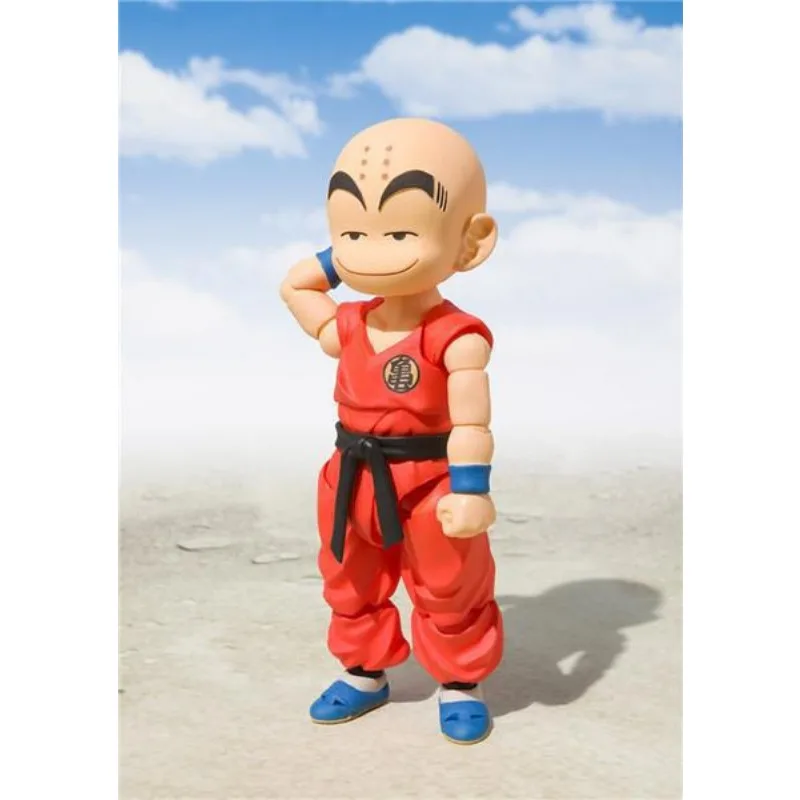 Anime Peripheral Dragon Ball SHF Childhood Krillin Articular Mobility Figurine PVC Action Figure Collectible Model Toy Boxed