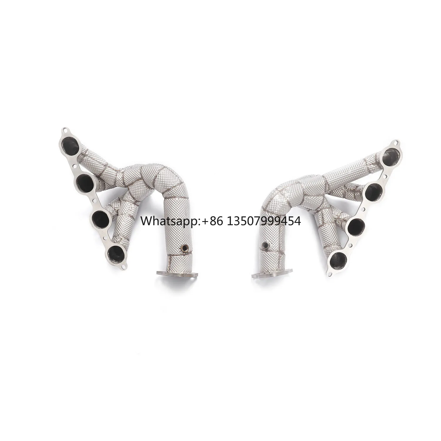 

Stainless for Corvette C8 Headers Pipe With Heat Shield 2023 Tuning C8 Exhaust