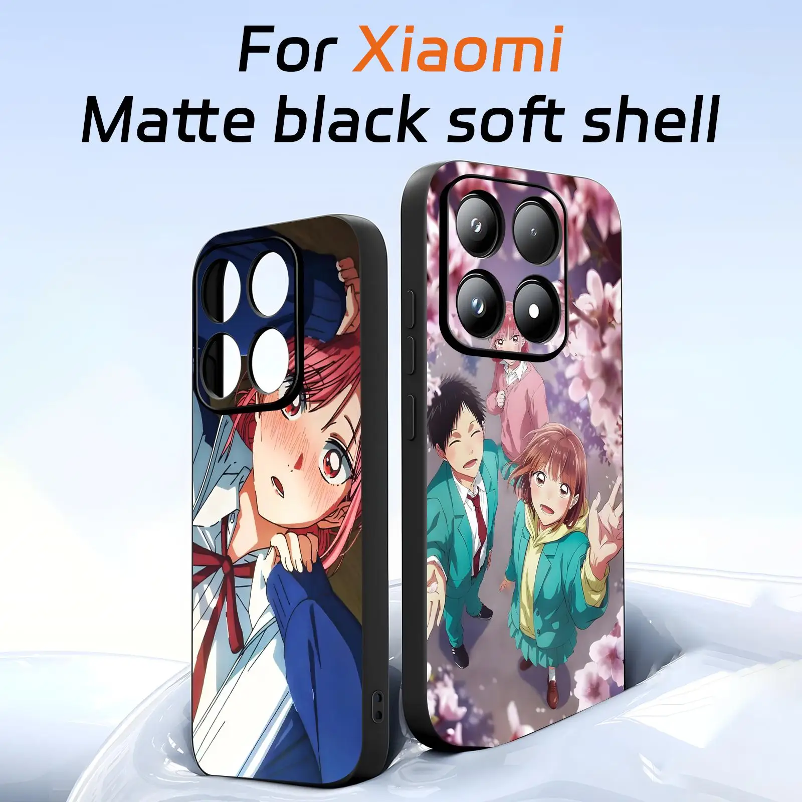 

Anime Blue Box Phone Case For Xiaomi 17 15 14 13 12 11 T Ultra Pro Soft black Shockproof Cover