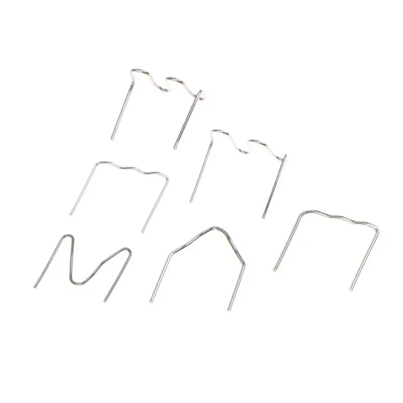 500Pcs 0.6/0.8mm Wave Hot Staples Pre Cut for Plastic Repair Welder Machine Car Bumper  Crack Fixing