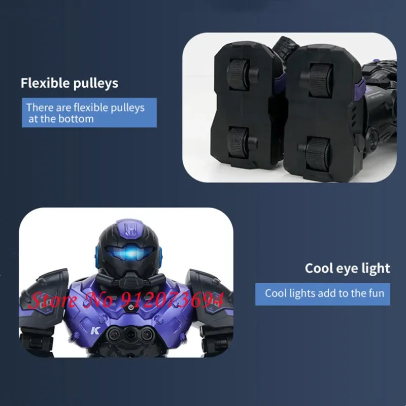 Gesture Sensing Auto Demo Remote Control Robot Intelligent Programming Launch Missiles Sing Dance Electric RC Robot For Kids Toy